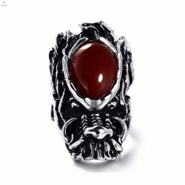 Nouvelle conception de bague de dragon gravé de promesse personnalisée gravée pour les hommes